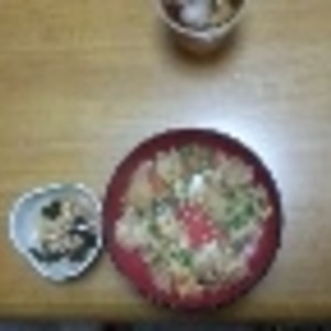 ほかほか☆ねぎたっぷり牛とじ丼